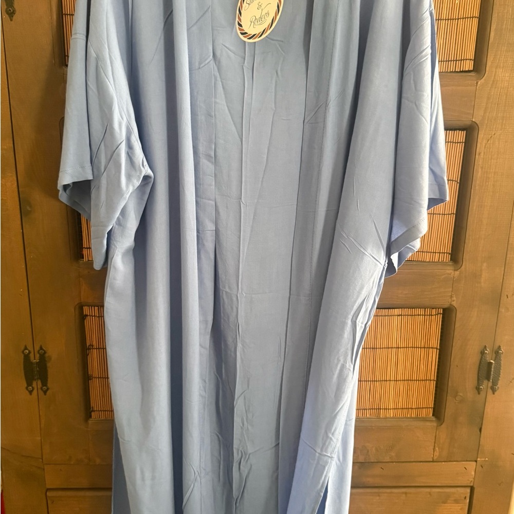 Elegant Blue Women's Kimono